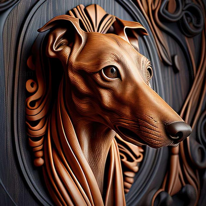 3D model Horthaya greyhound dog (STL)